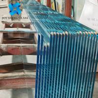 China F - Blue Tempered Heat Soaked Glass 12mm Tinted Safety Toughened Glass on sale