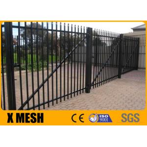 China 6 Point Welds Security Metal Fencing Black Aluminium Palisade Fence supplier
