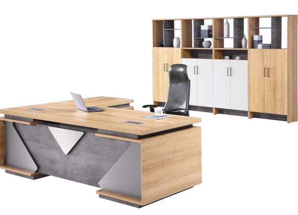 Commercial Office Furniture Office Executive Desk With Filing Cabinet And Hpl For Sale Office Manager Desk Manufacturer From China 109232450