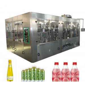 High Speed Carbonated Soda Filling Machine / Carbonated Drink Bottling Machine