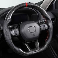 China Honda Series Black Customized Design Steering Wheel With Smooth Grip Pattern on sale