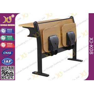 China Melamine Desktop Foldable Lecture Theatre Chairs Iron Hinge Type , ISO9001 supplier