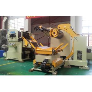 China 18KW Steel Coil Feeder Straightener Machine Cum Servo Roll Feeder 3 In 1 supplier