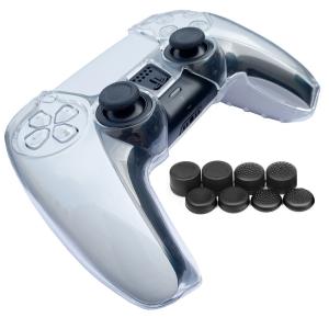 Clear Controller With Thumb Cover Shell For PS5 Controller HOXC Game Cover Device Grip PS5 Silicone Protective High Quality Transparent PC Case