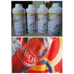 China CMYK Color Fabric Sublimation Printing Ink For Garment Cotton Polyester Printer supplier