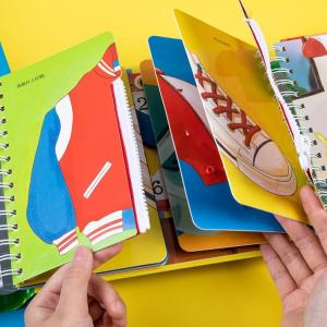 Impresión de libros de cartón para niños en espiral Fun Hands On Life Encyclopedia