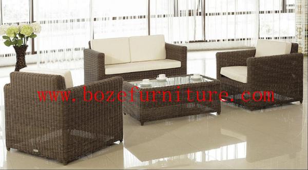 Mobília exterior/mobília do pátio/vime mobília do jardim/sofá BZ-R007 ajustado