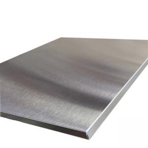 China 20mm SS304 Metal Honeycomb Panel Hairline Brushed Beadblasting Aluminum Backside For Ceiling supplier