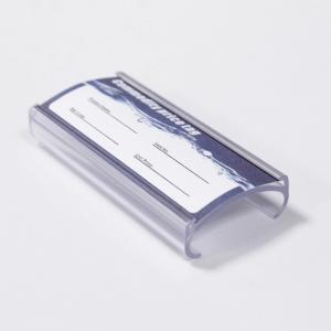 China Plastic Supermarket Data Strip , Perforted Shelf Price Label Holder PVC Material supplier