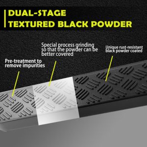 China Planches de course à roulettes à barre noire brillante pour 2020+ Land Rover Defender 110 130 Alloy d'aluminium wholesale