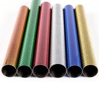 China Colored Carbon Fiber Tube For RC Plane 3K Glossy Smooth Surface Colorful Carbon Tube on sale