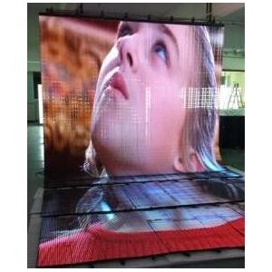 China P10mm outdoor flexible led video wall rental display screens transparent super refresh rate supplier
