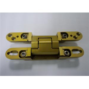 China Chrome Painted / Gold Painted 3D Adjustable Concealed Hinge 135x18x21 mm supplier