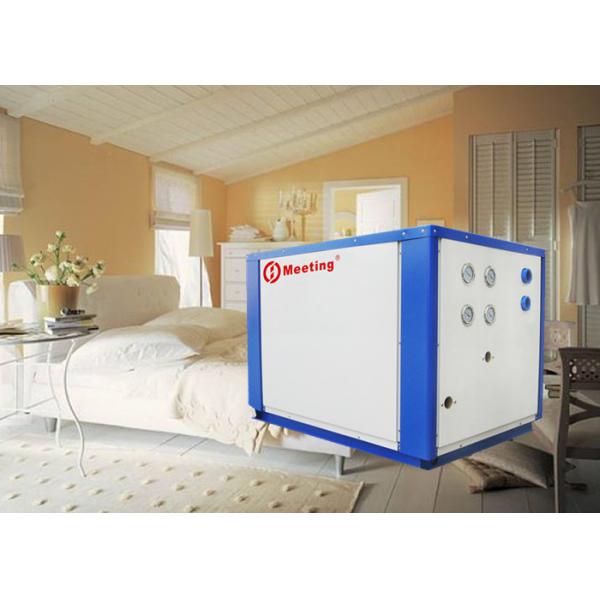 China La pompe à chaleur rectifiée de source 90KW emploie l'échangeur de chaleur de double-tube et le R410A ou toute autre réfrigération R32 supplier