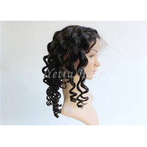 China Unprocessed Curly Hair Lace Front Wigs , Natural Looking Wigs No Fiber supplier