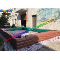 Custom Inflatable Sports Games , Inflatable Billiards Table With Snooker Soccer Ball