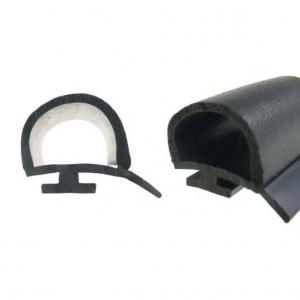 China Extruded Processing Cold Room Door Rubber Seal in Black for High Humidity Areas supplier