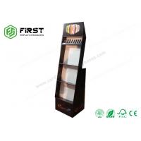 China Custom Retail Printed Corrugated POP Cardboard Floor Display Racks on sale