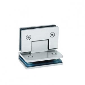 China Bathroom glass clamp RS1810, Square 90 degree, Single side, Stainless steel, Satin or Mirror supplier