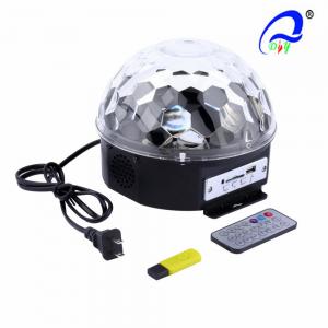 China MP3 Crystal Led Magic Ball Light 18W For Medium Live Concerts Stage Lighting supplier