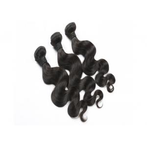 Smooth Feeling Long Brazilian Hair Weave , Unprocessed Hair Bundles With Closure