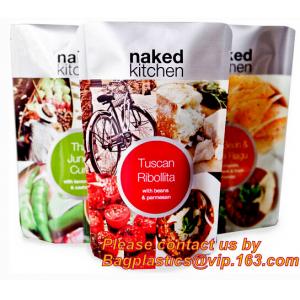 Seasoning powder flour condiment plastic stand up pouch soup spice packaging bag with window,Soup Packaging Bag, Retort