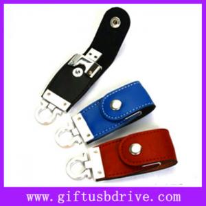Hot selling leather usb drive with customized logo/512MB/1G/2G/4G/8G/16G flash usb disk
