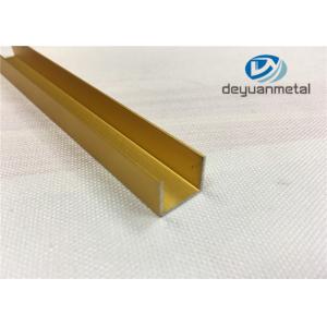 China Polishing U Shape Channel Aluminium Profile 6063 T5 Aluminum Tile Edge Trim supplier