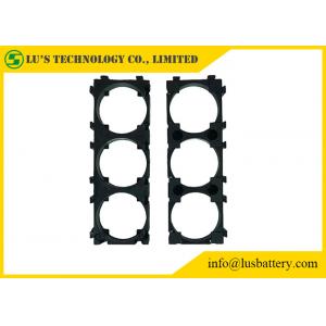 China PC ABS 3P Battery Holder Bracket Black For 18650 Battery Pack supplier