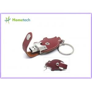 Pocket Leather USB Flash Disk 16GB 32GB High Capacity with 64GB