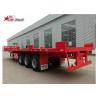 Custom Air Suspension 18 Wheeler Flatbed Trailer For Heavy Duty Cargo