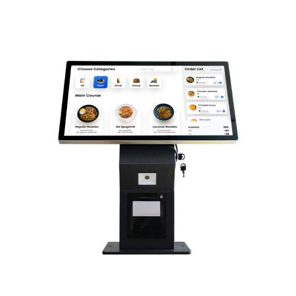 Restaurant Wall mounted Self-service Payment Kiosk 21.5