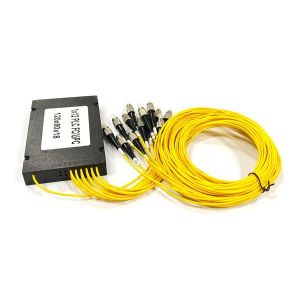 China High Quality FTTH 1x12  FC Connector Fiber Optical Box Distributor ABS Box PLC Splitter For Rack Patch Panel wholesale