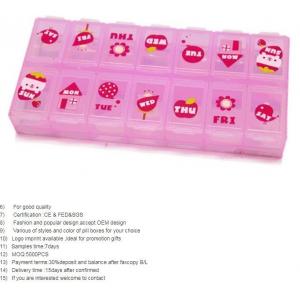 one day 4case detachable pill container pill case medicine box, one day 2case vsafety lock plastic pill container pill c