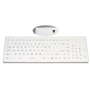 China Logo Customized Waterproof Silicone Keyboard With Wireless USB Receiver And Number Pad supplier