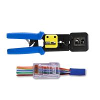 China RJ45 Crimp Cutting Tool Cat5 Cat5e Cat6 Crimping Tool Network Wire Stripper on sale