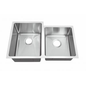 Double Bowl Undermount Kitchen Sink Manual Made With Polished Surface