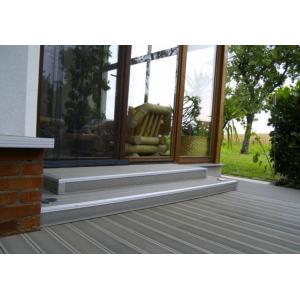 China Grey Polishing WPC Decking Flooring Eco-friendly For Indoor / Outdoor Decoration supplier
