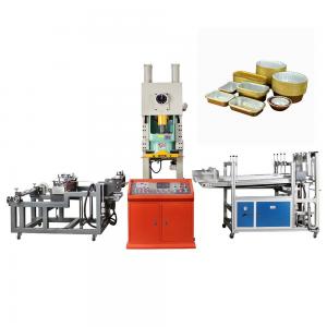 China Automatic Grade Automatic Aluminum Foil Container Punching Machine for Food Packaging supplier