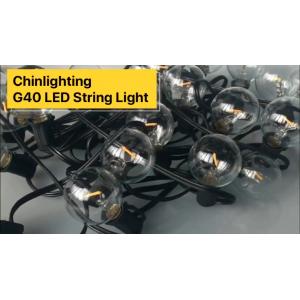Hot Sale 25Feet G40 string light Multicolor LED Globe String Light Patio Wedding string lights