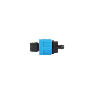 China Uv -  Resistance Drip Tape Connectors Lock Nut Offtake Fitting Dn17 ×6 supplier