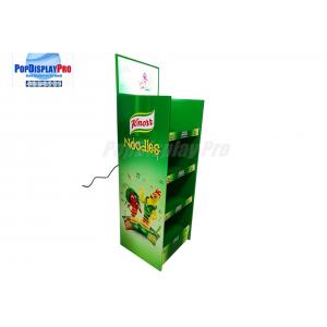 CMYK Printing Cardboard Shelf Display Store Visual Merchandising For Knorr Noodles