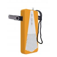 China Portable USB FM Radio Receiver Flashlight Pocket TF Player Radio With Speaker on sale