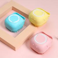 China Eco Friendly Silicone Body Scrubber With Soap Dispenser For Shower on sale