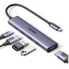 China Revodok 105 USB C Hub 5 en 1 Adaptateur multiport 4K-HDMI, fourniture d'énergie de 100 W, 3 ports de données USB-A, dongle USB C wholesale