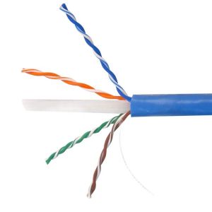 China Медь метра 23AWG UTP кабеля LAN 305 локальных сетей CAT6 4 пары голубая твердая обнаженная supplier