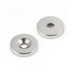 N42 Circular Neodymium Magnets , Round Countersunk Magnets
