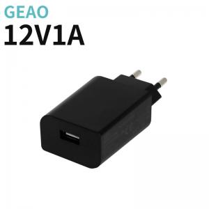 China 12V 1A 15W Portable USB Wall Charger Universal Compact And Lightweight supplier
