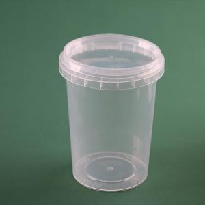 China Custom Logo Disposable PP Plastic Storage Box Clear Soup Cup With Lid supplier