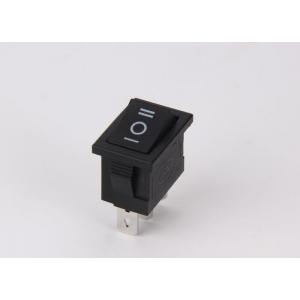 China Iron Terminals 3 Position Rocker Switch , 1 Way Kcd1 Rocker Switch PVC Cover supplier